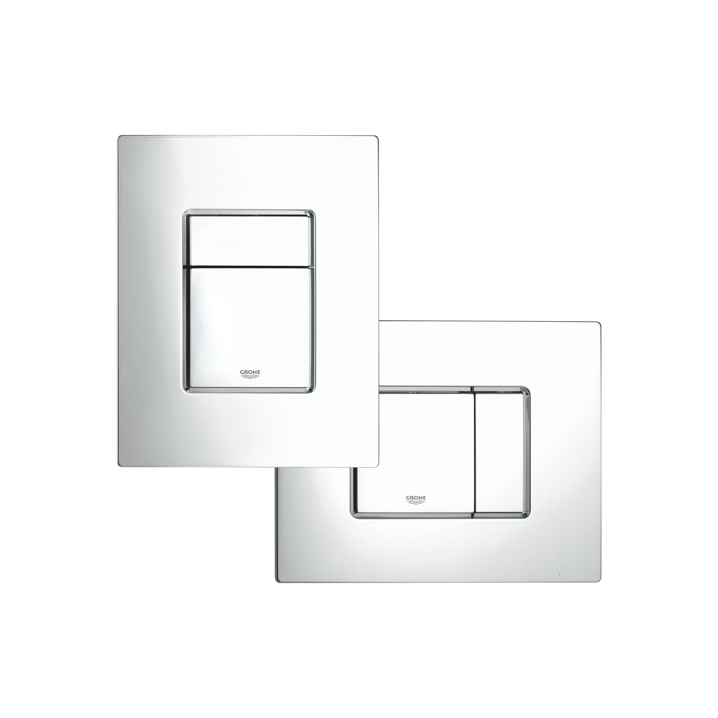 Clapeta WC Grohe 38732000, 156 mm, 197 mm, functie eco, orizontala, verticala, incastrat pentru tip rezervor, Crom