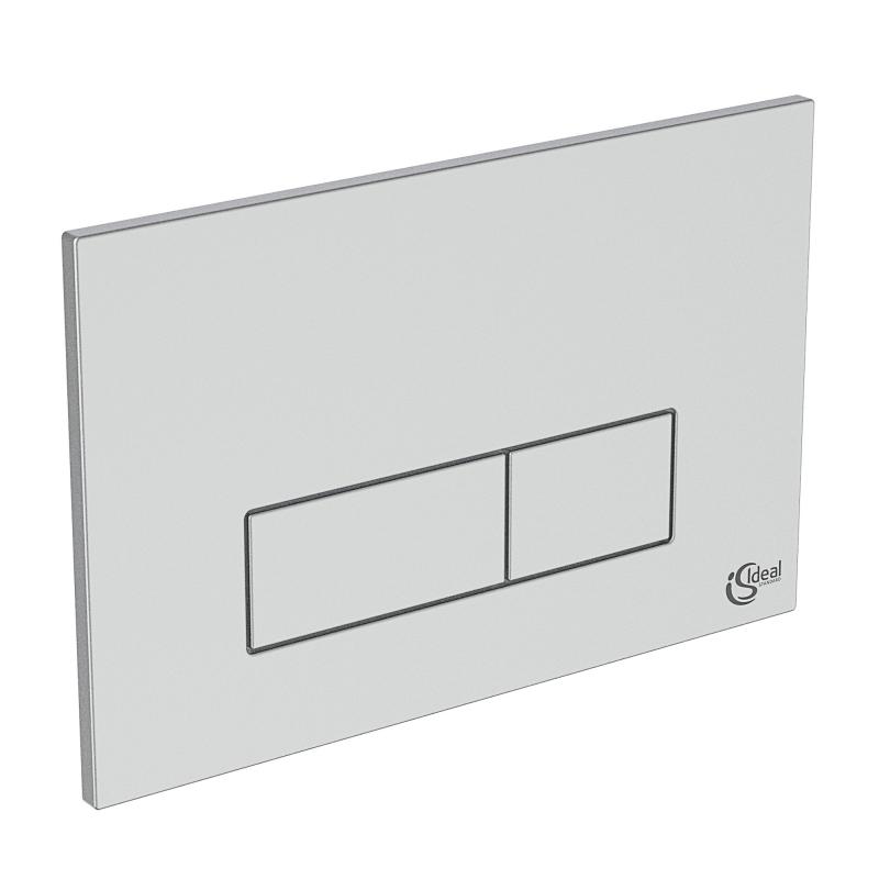 Ideal Standard Placa de actionare ideal standard oleas r0121jg, dubla, orizontala, 234 x 154 mm, abs, mat, crom