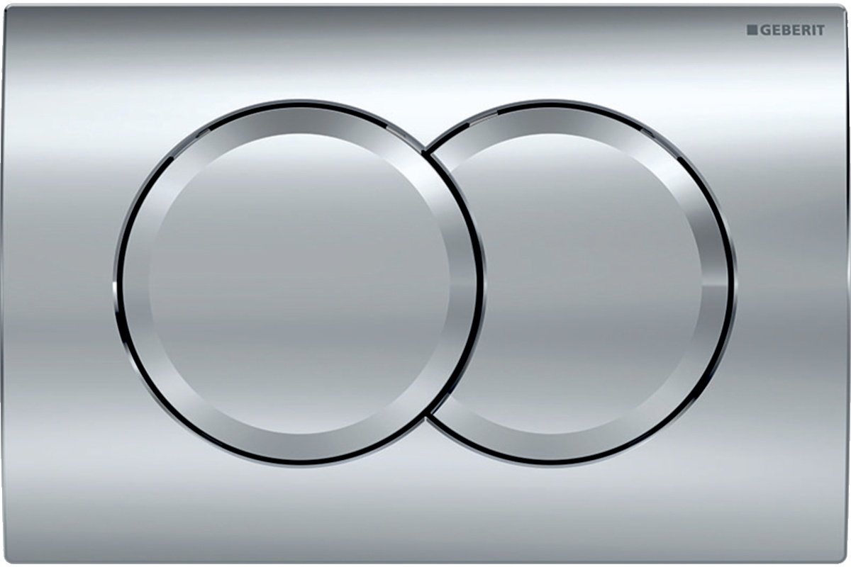 Geberit  Placa de actionare wc geberit delta01 115.107.21.1, dubla spalare, orizontala, 246 x 164 mm, abs, lucios, crom