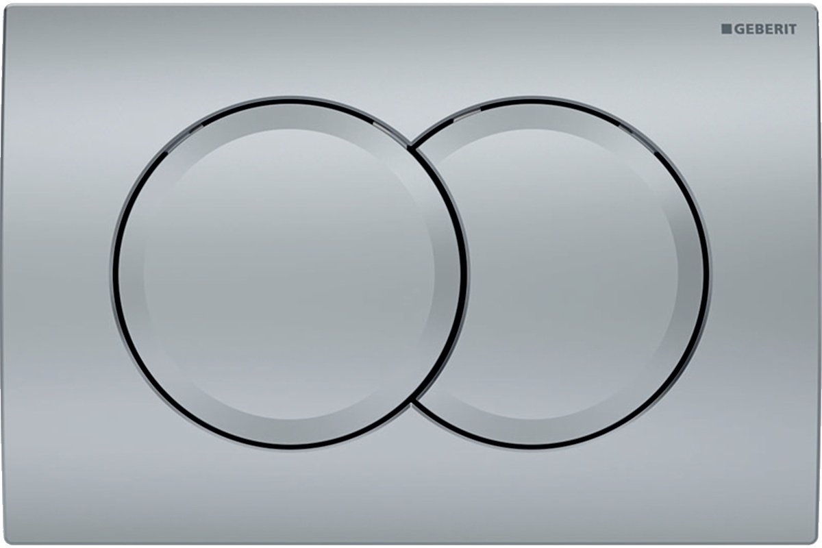 Geberit  Placa de actionare wc geberit delta01 115.107.46.1, dubla spalare, orizontala, 246 x 164 mm, abs, mat, crom