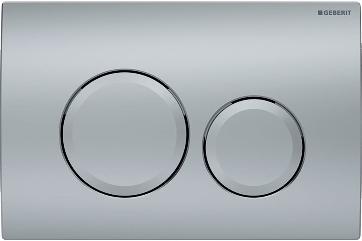 Geberit  Placa de actionare wc geberit delta20 115.127.46.1, dubla spalare, orizontala, 246 x 164 mm, abs, mat, crom
