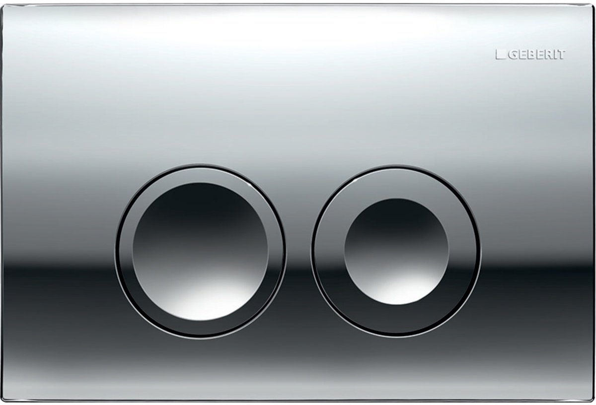 Geberit  Placa de actionare wc geberit delta25 115.125.21.5, dubla spalare, orizontala, 246 x 164 mm, abs, lucios, crom