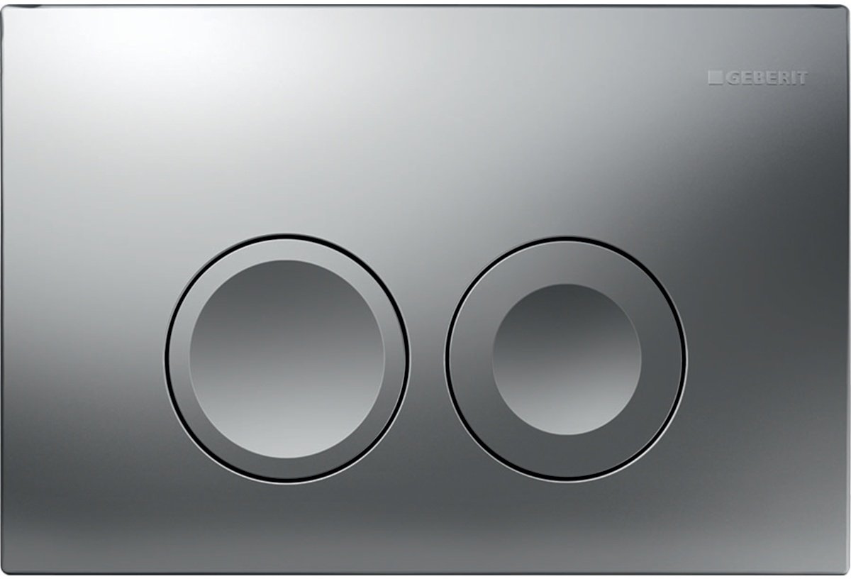 Geberit  Placa de actionare wc geberit delta25 115.125.46.5, dubla spalare, orizontala, 246 x 164 mm, abs, mat, crom