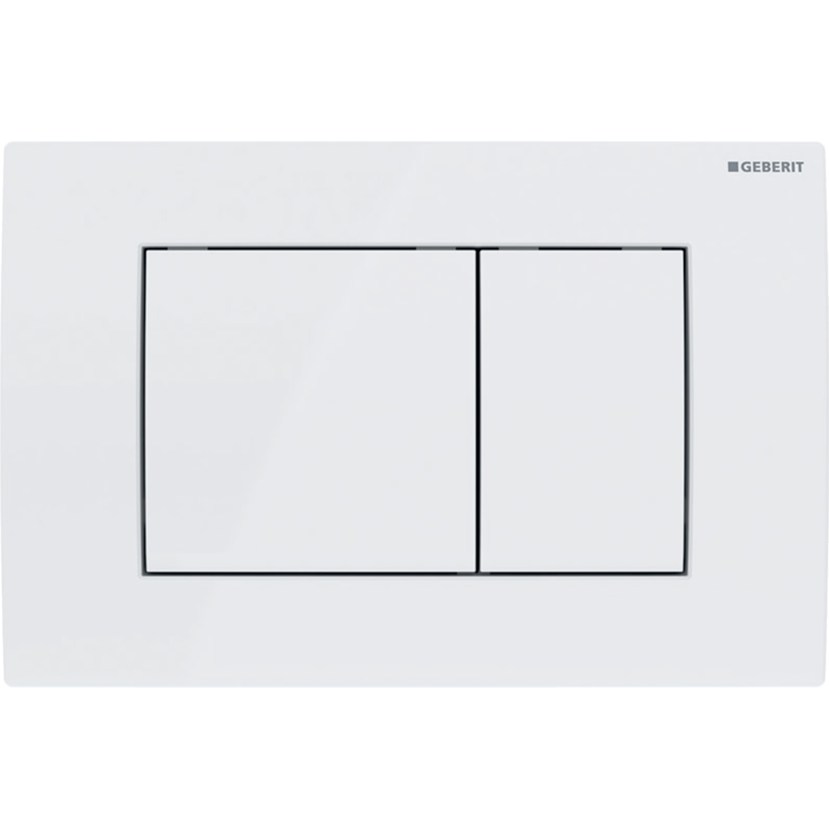 Geberit  Placa de actionare wc geberit delta30 115.137.11.1, dubla spalare, orizontala, 246 x 164 mm, abs, lucios, alb