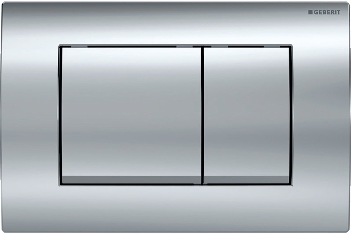Geberit  Placa de actionare wc geberit delta30 115.137.21.1, dubla spalare, orizontala, 246 x 164 mm, abs, lucios, crom