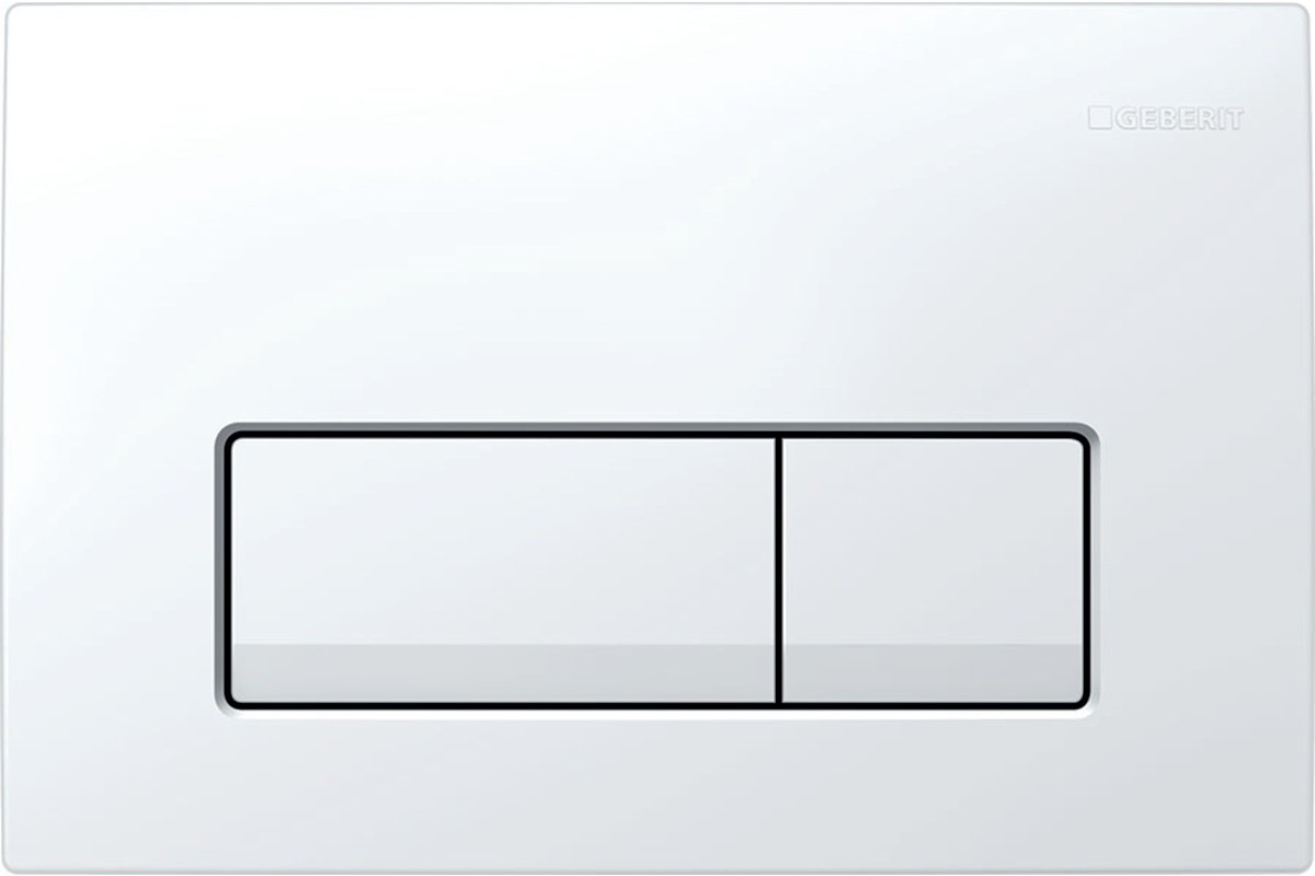 Geberit  Clapeta wc geberit delta 50, dubla, 246 x 164 mm, plastic, alb, 115.119.11.1