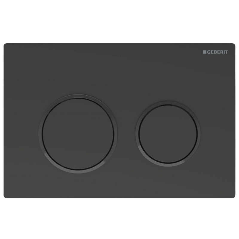 Geberit  Placa de actionare wc geberit omega20 115.085.16.1, dubla, orizontala, 212 x 142 mm, abs, mat, negru
