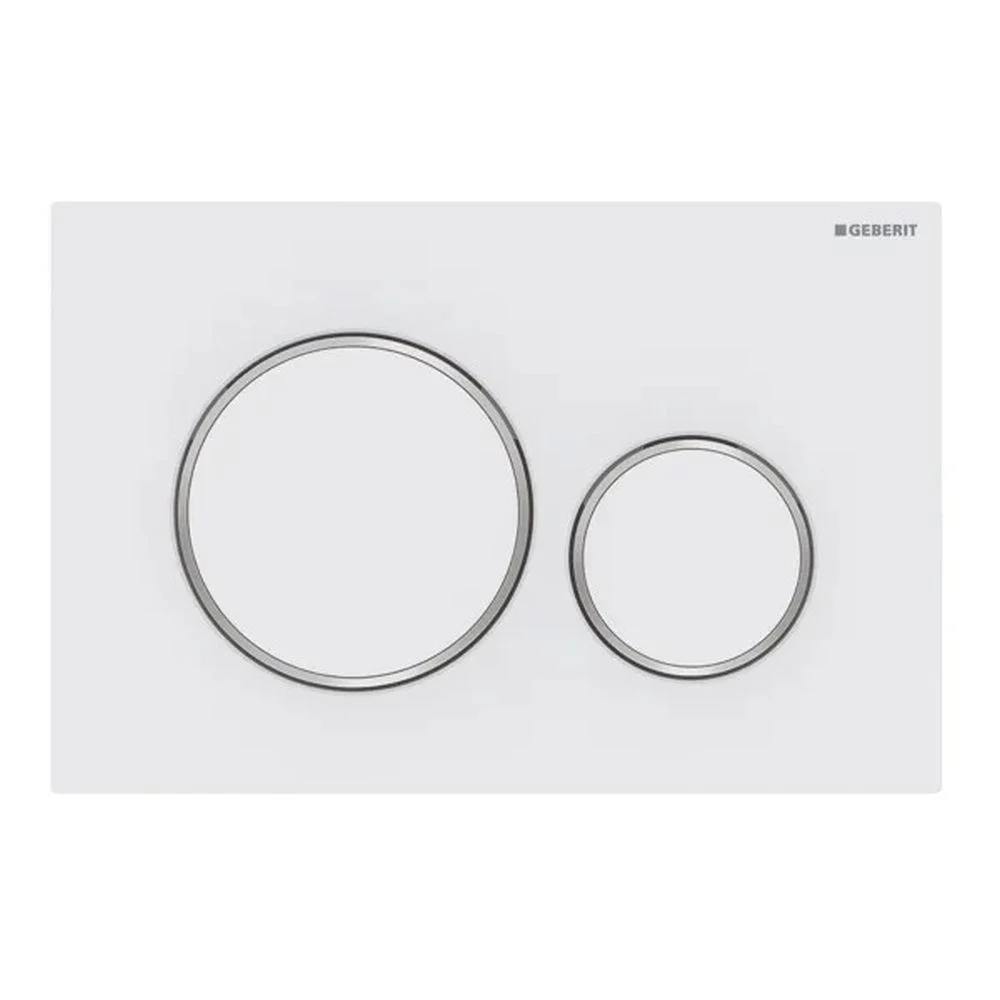 Geberit  Placa de actionare wc geberit sigma20 115.882.jt.1, dubla spalare, orizontala, 246 x 164 mm, abs, mat, alb