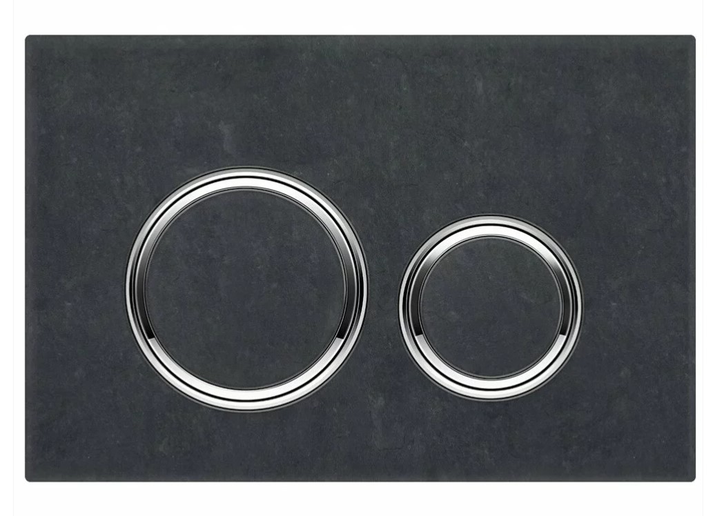 Geberit  Placa de actionare wc geberit sigma21 115.884.jm.1, dubla spalare, orizontala, 246 x 164 mm, alama/abs, ardezie