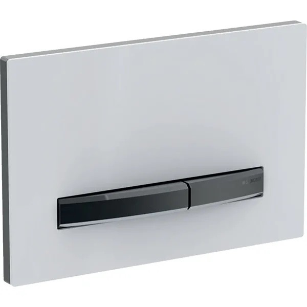Geberit  Placa de actionare wc geberit sigma50 115.671.11.2, dubla spalare, orizontala, 246 x 164 mm, metal / abs, mat, alb /