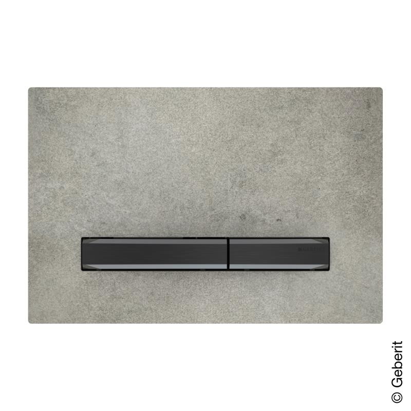 Geberit  Placa de actionare wc geberit sigma50 115.671.jv.2, dubla spalare, orizontala, 246 x 164 mm, ceramica/metal, mat,