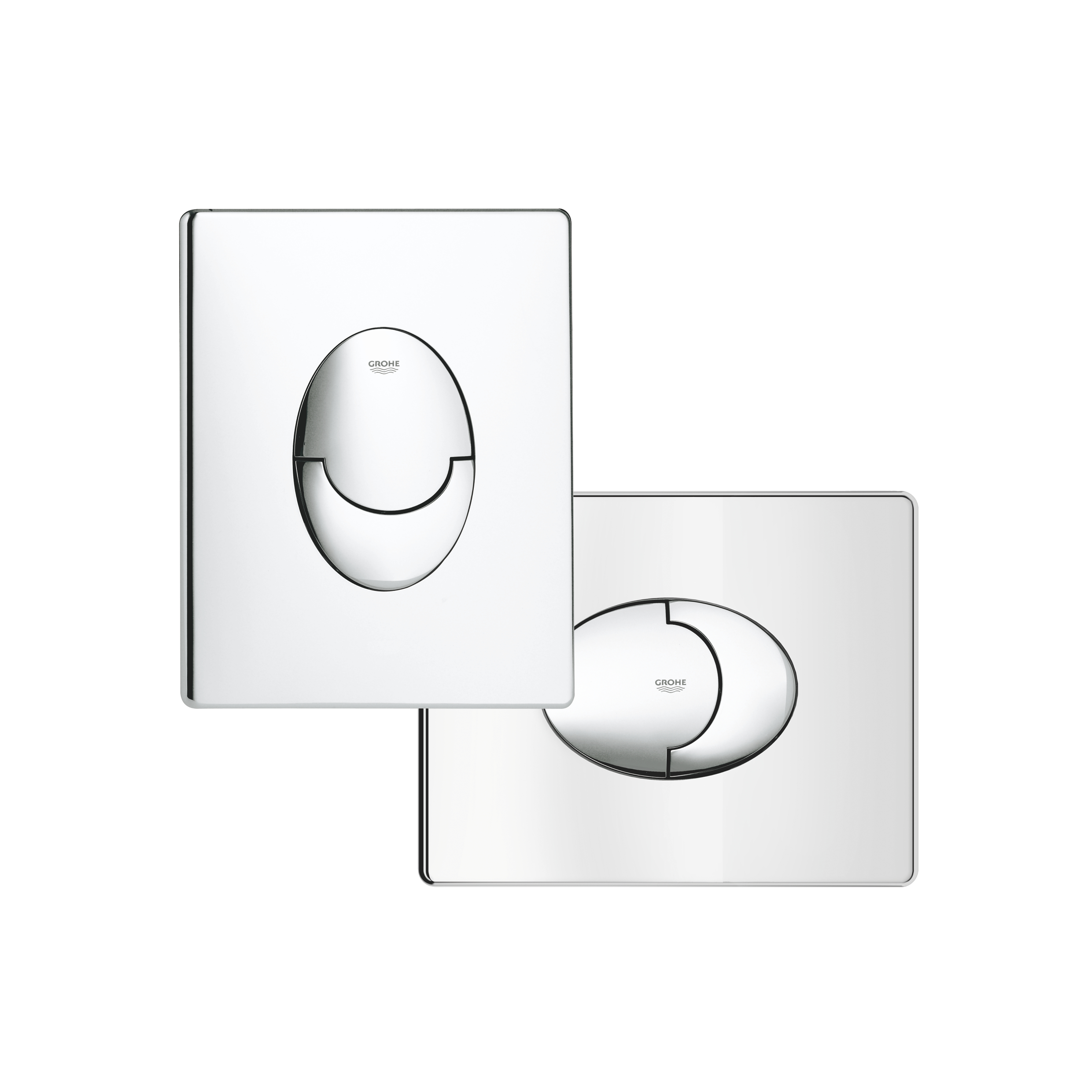 Placa de actionare WC Grohe 38505000, 156 mm, 197 mm, functie eco, verticala, incastrat pentru tip rezervor, Crom