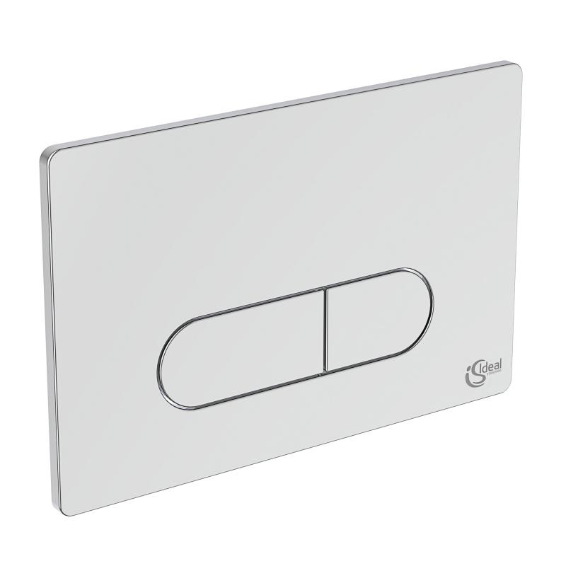 Ideal Standard Placa de actionare wc ideal standard oleas m1 r0115aa, dubla spalare, orizontala, 234 x 154 mm, abs, crom