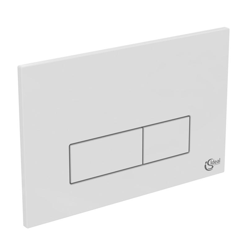 Ideal Standard Placa de actionare wc ideal standard oleas m2 r0121ac, dubla spalare, orizontala, 234 x 154 mm, abs, alb