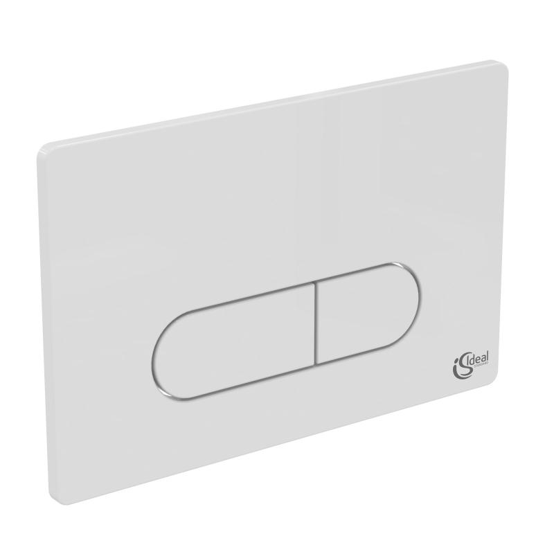 Ideal Standard Placa de actionare wc ideal standard oleas p1 r0116ac, dubla spalare, orizontala, 234 x 154 mm, abs, alb