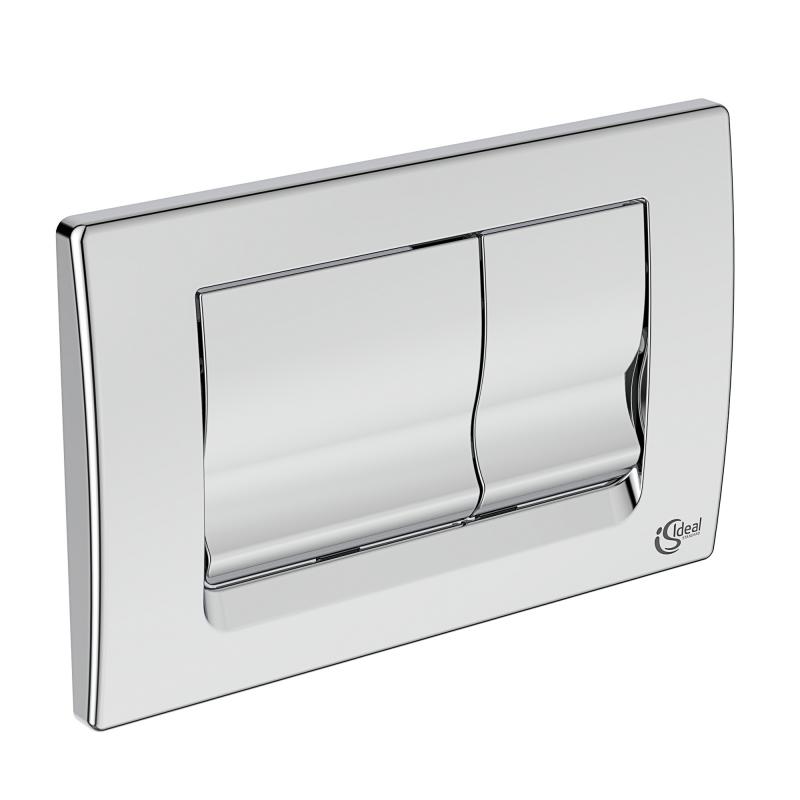Ideal Standard Placa de actionare wc ideal standard solea m1 r0108aa, dubla spalare, orizontala, 245 x 160 mm, abs, crom