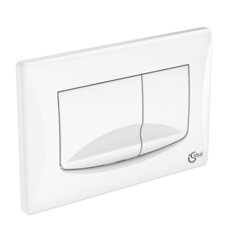 Ideal Standard Placa de actionare wc ideal standard solea m2 r0109ac, dubla spalare, orizontala, 245 x 160 mm, abs, alb