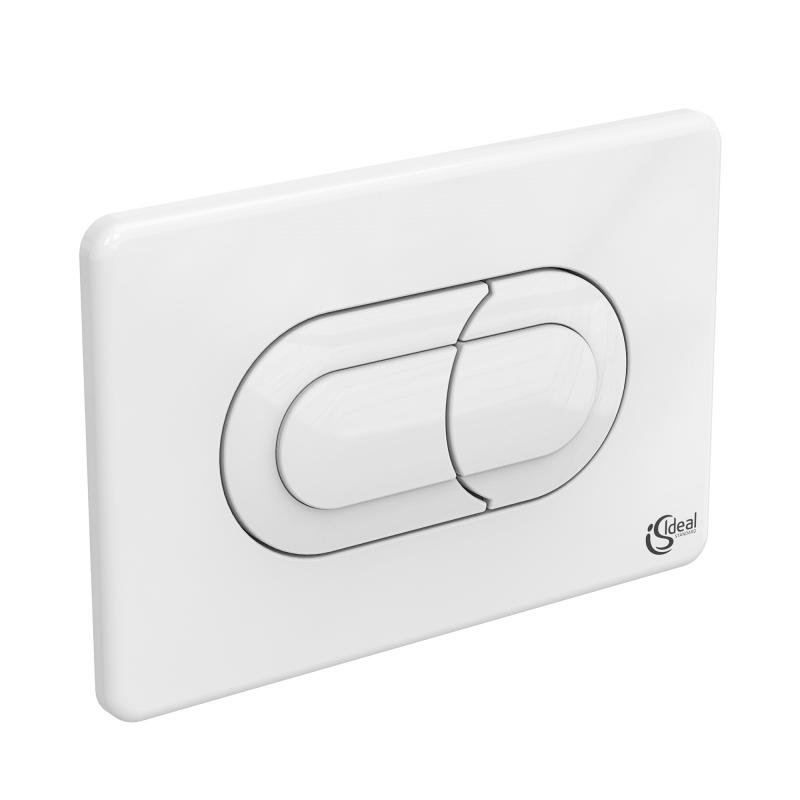 Ideal Standard Placa de actionare wc ideal standard solea p1 r0133ac, dubla spalare, orizontala, 215 x 145 mm, abs, alb