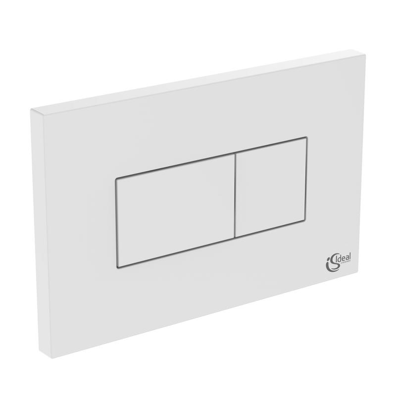 Ideal Standard Placa de actionare wc ideal standard solea p2 r0110ac, dubla spalare, orizontala, 230 x 146 mm, abs, alb