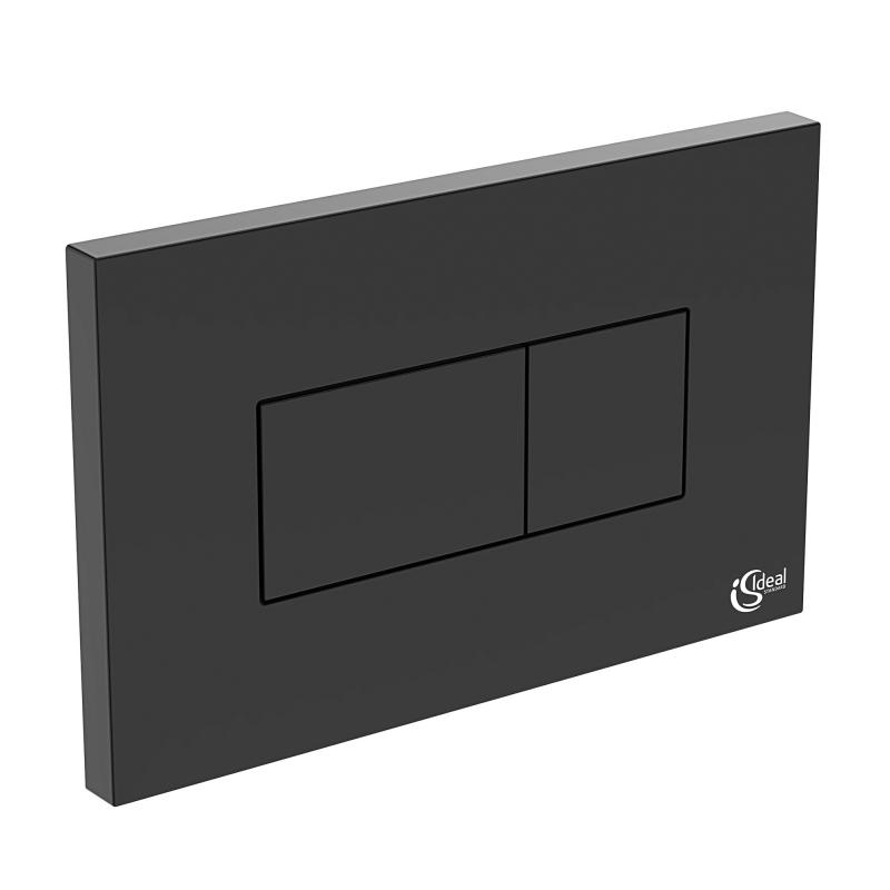 Ideal Standard Placa de actionare wc ideal standard solea p2 r0110a6, dubla spalare, orizontala, 230 x 146 mm, abs, negru