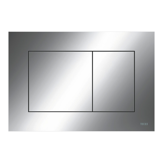 Tece  Placa de actionare wc tece now 9240401, dubla, orizontala, 220 x 150 mm, abs, lucios, crom