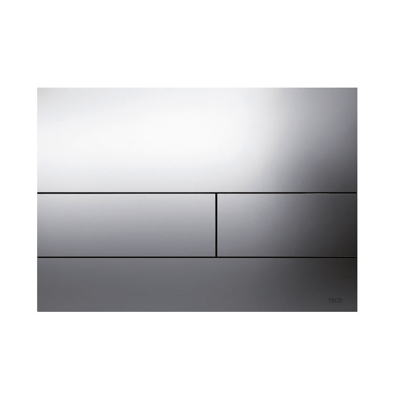 Tece  Placa de actionare wc tece square 9240831, dubla, orizontala, 220 x 150 mm, metal, lucios, crom