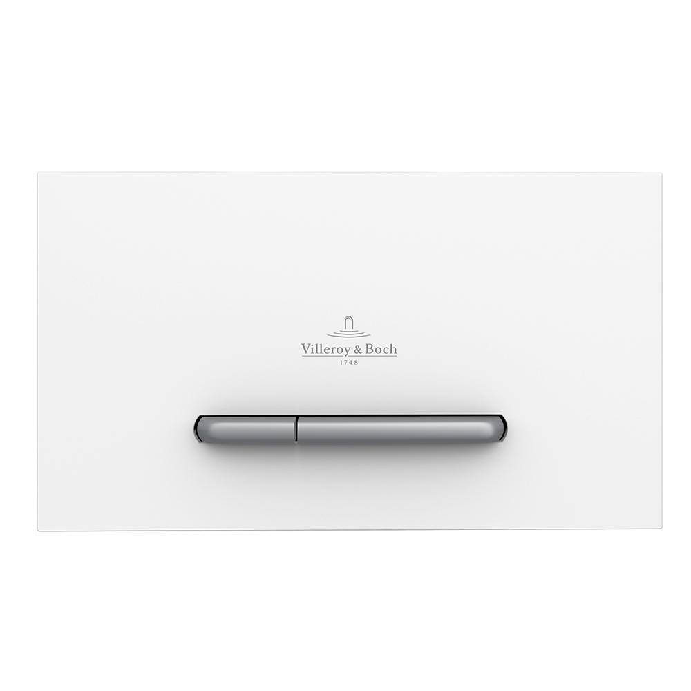 Villeroy and Boch Clapeta wc villeroy & boch viconnect, dubla, orizontala, 253 x 145 mm, abs, mat, alb/crom, 922169n5