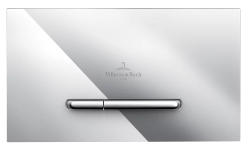 Villeroy and Boch Clapeta wc villeroy & boch viconnect, dubla, orizontala, 253 x 145 mm, abs, lucios, crom, 92218061