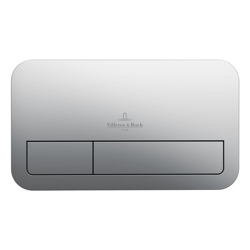 Villeroy and Boch Clapeta wc villeroy & boch viconnect, dubla, orizontala, 253 x 145 mm, abs, mat, crom, 92249069