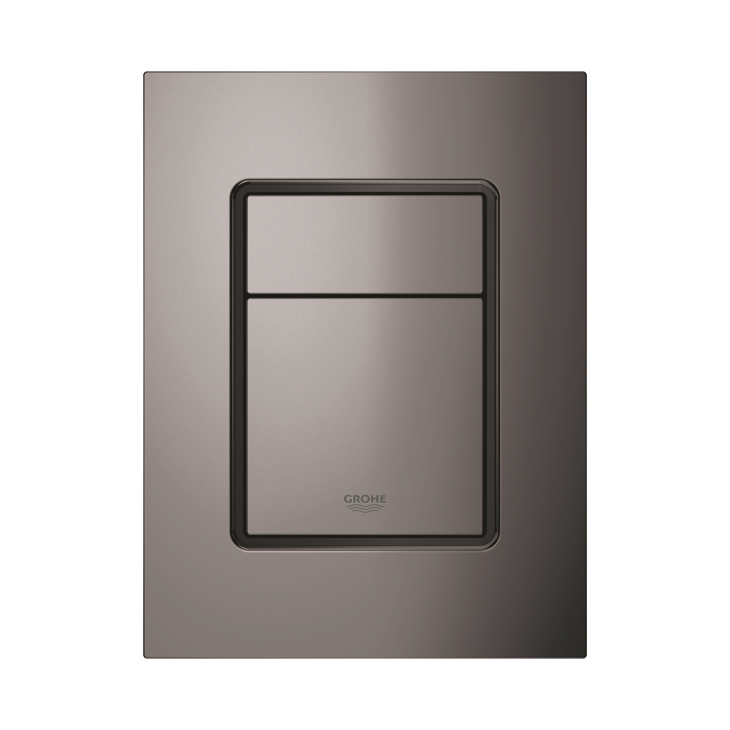 Grohe Placa de actionare grohe skate cosmopolitan 37535a00, marimea s, dubla, 130 x 172 mm, verticala, lucios, grafit