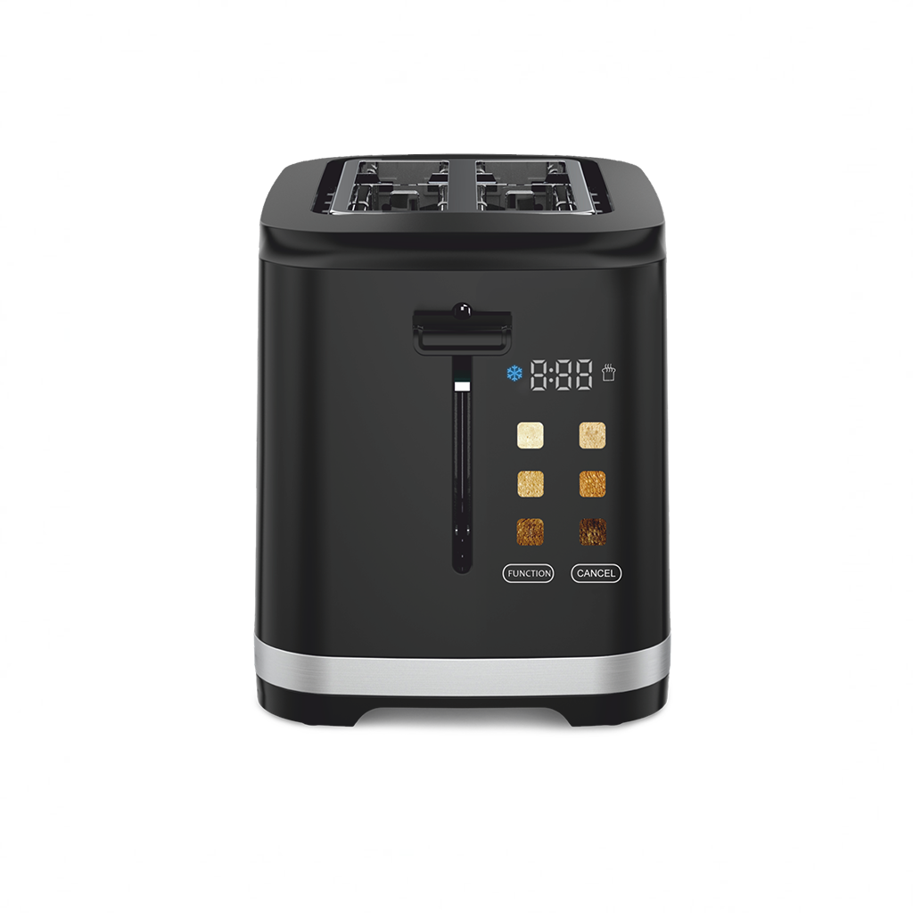 Prajitor Daewoo DBTCT80B, 800 W, 6 trepte, 2 felii, functie decongelare, digital, carcasa rece, Negru