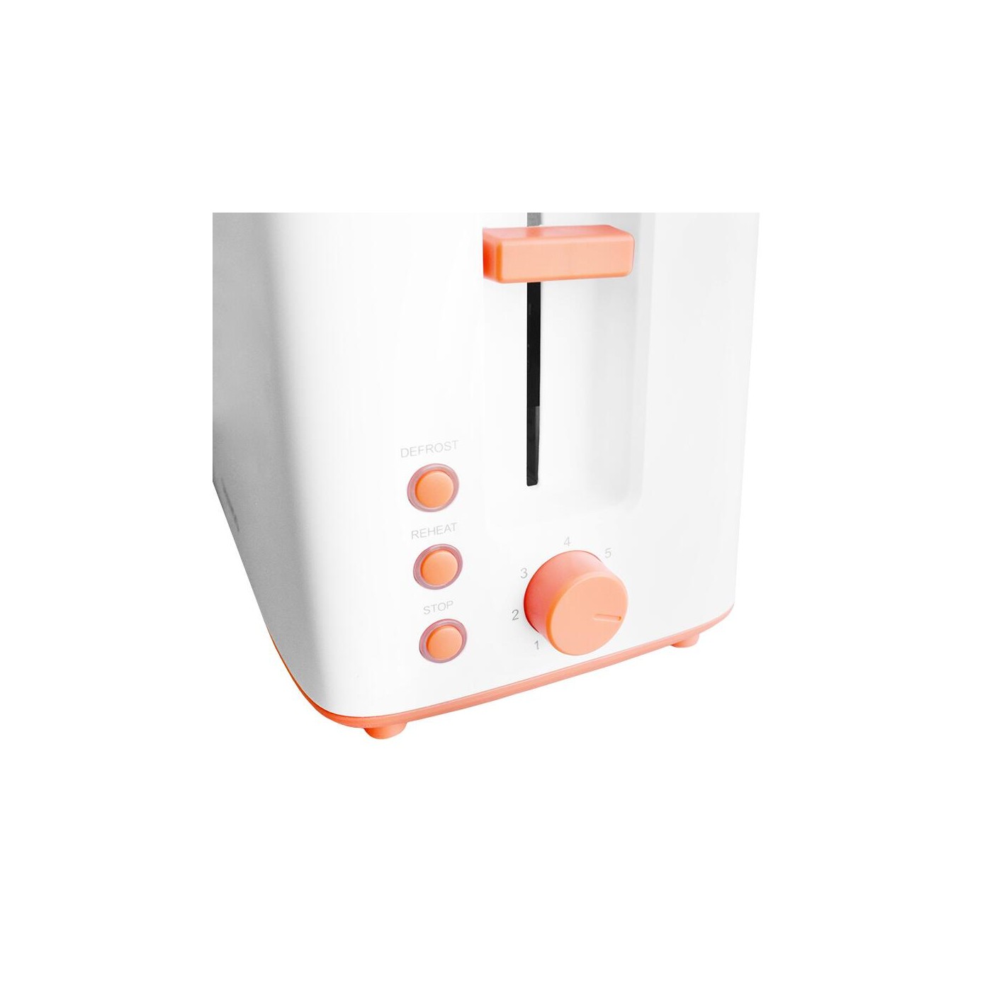 Prajitor paine Daewoo DBT70W, 900 W, 6 trepte, 280 mm, 180 mm, 190 mm, 0.95 kg, 2 felii, functie decongelare, Alb