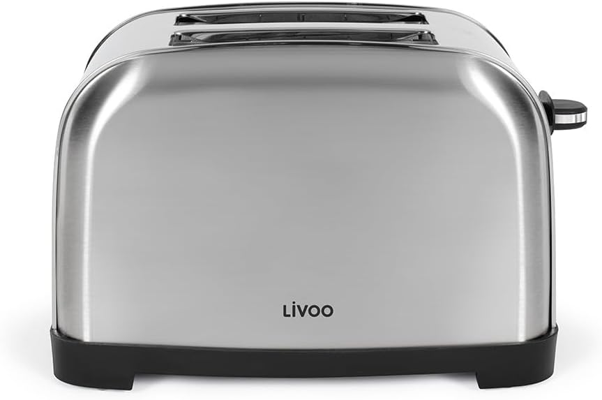 Livoo Prajitor paine livoo, 850 w, 2 felii, putere variabila, inox, dod196