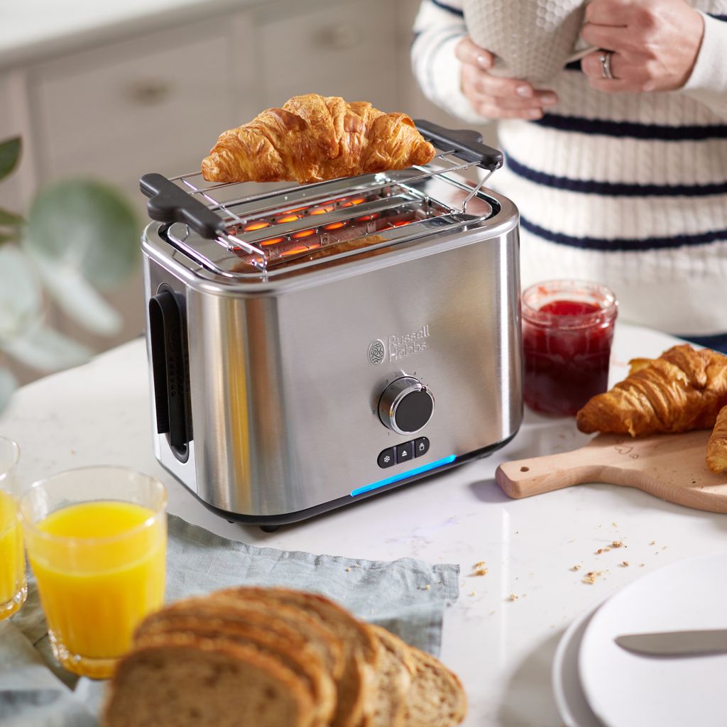 Russell Hobbs Prajitor paine russel hobbs velocity, 2400 w, 2 felii, 11 trepte, prajire rapida, inox, 24140-56