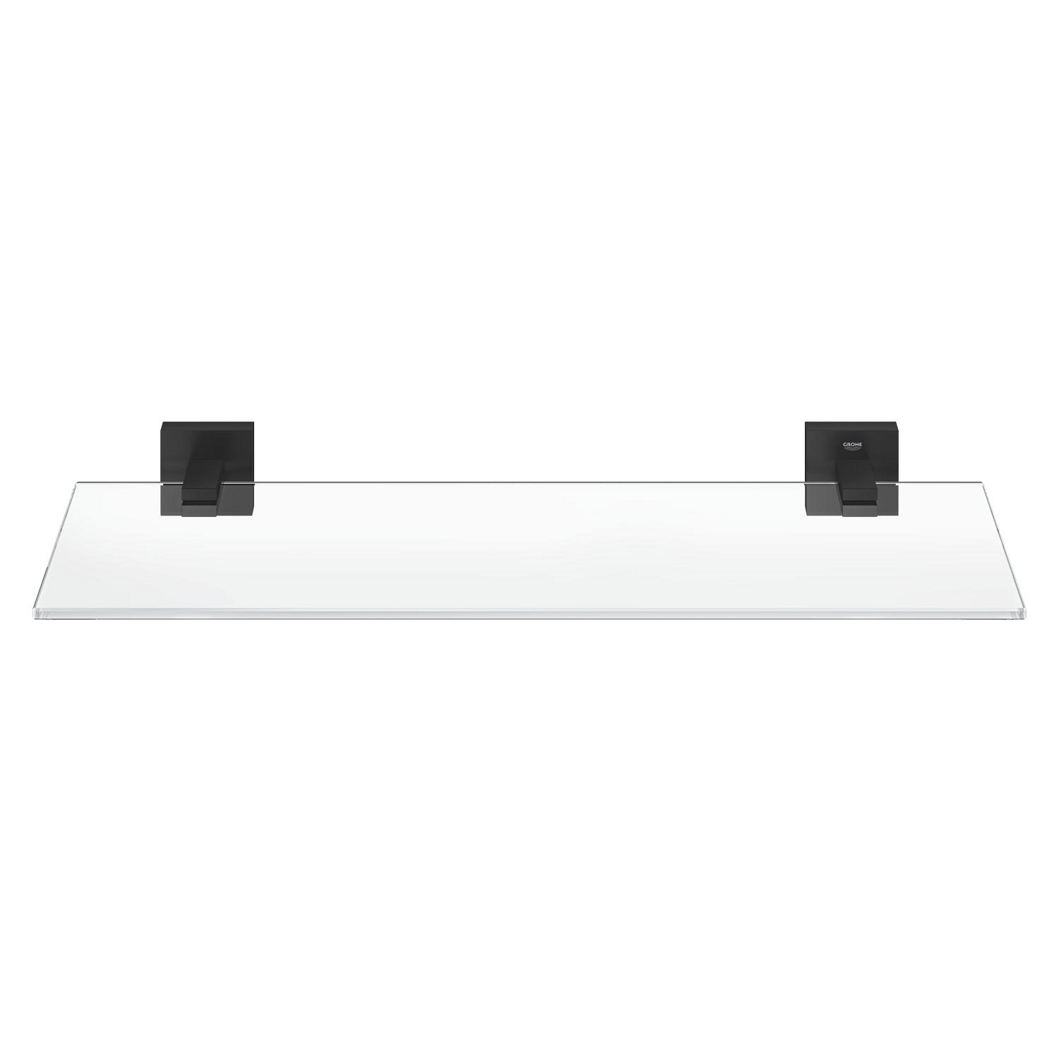 Raft baie Grohe 411092430, 530 mm, 145 mm, 2 orificii instalare, pe perete, sticla, metal, elemente fixare, Negru