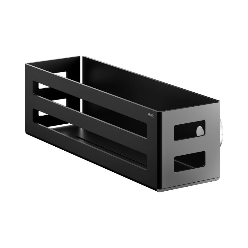 Keuco Raft baie keuco, 320 mm, pe perete, aluminiu, mat, negru