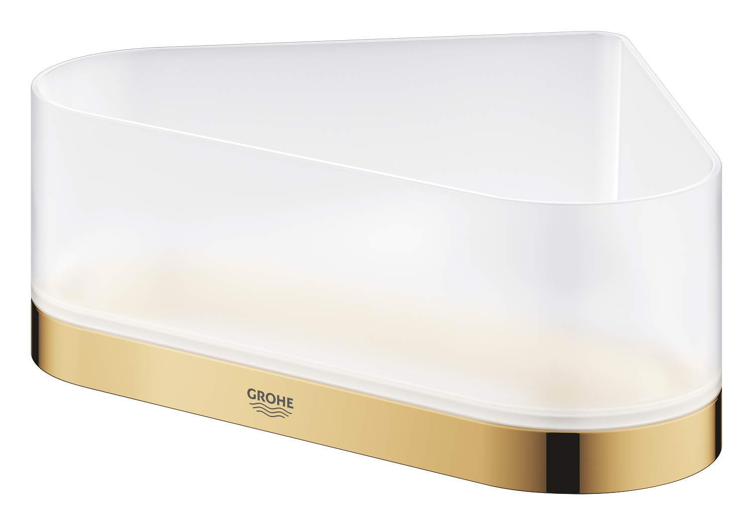 Raft Grohe 41038GL0, colt Selection, tip instalare pe colt, numar orificii instalare 2, elemente fixare ascunse, auriu [1]