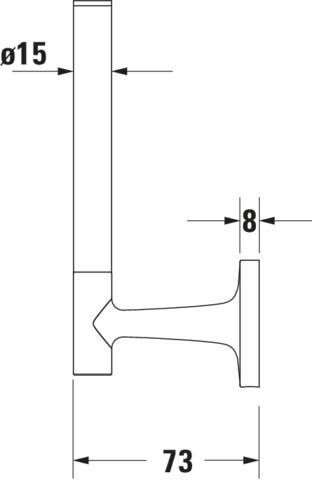 Rezerva hartie Duravit 0099394600, hargie igienica Starck T, tip instalare pe perete, numar orificii instalare 2, negru [6]