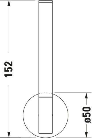 Rezerva hartie Duravit 0099394600, hargie igienica Starck T, tip instalare pe perete, numar orificii instalare 2, negru [7]