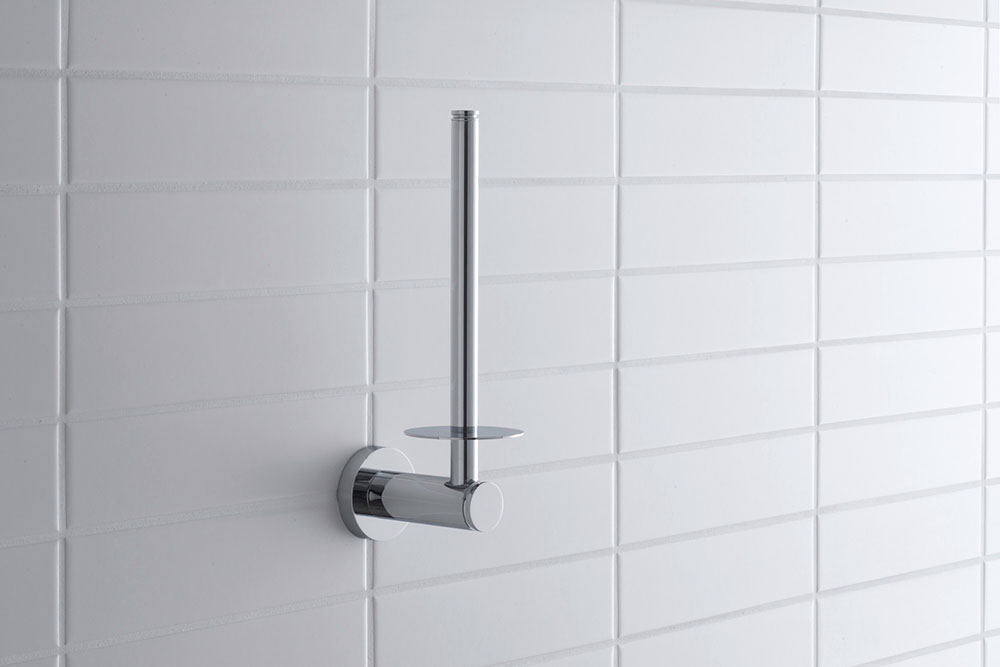 Rezerva hartie Duravit 0099151000, igienica D-Code, tip instalare pe perete, numar orificii instalare 2, crom [2]