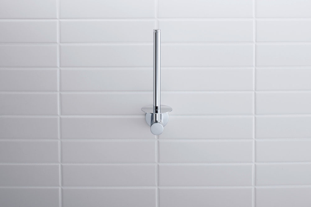 Rezerva hartie Duravit 0099151000, igienica D-Code, tip instalare pe perete, numar orificii instalare 2, crom [3]