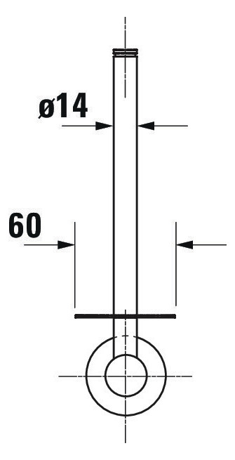 Rezerva hartie Duravit 0099151000, igienica D-Code, tip instalare pe perete, numar orificii instalare 2, crom [4]