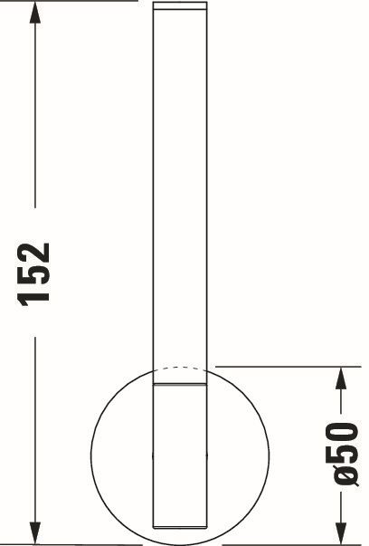 Rezerva hartie Duravit 0099390400, igienica Starck T, tip instalare pe perete, numar orificii instalare 2, bronz [4]