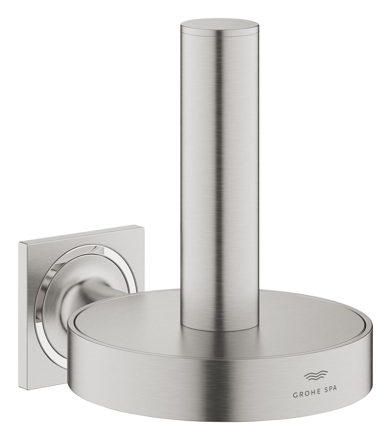 Grohe SPA Rezerva hartie igienica grohe allure, pe perete, metal, mat, otel satinat, 40956dc1