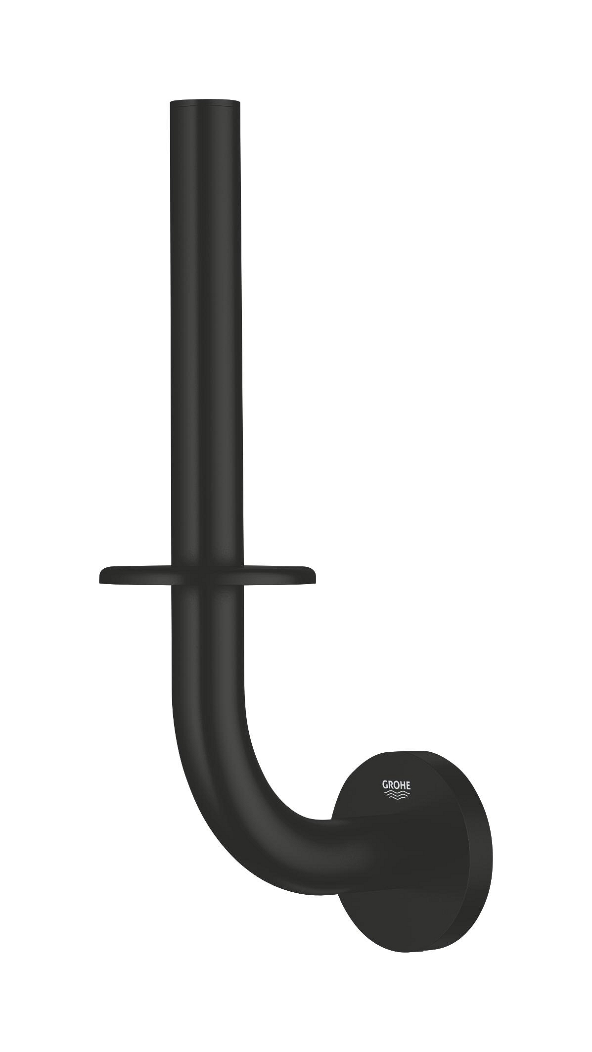 Rezerva hartie igienica Grohe 411862430, 116 mm, 232 mm, 1 role hartie, 2 orificii instalare, 1 rafturi, Negru