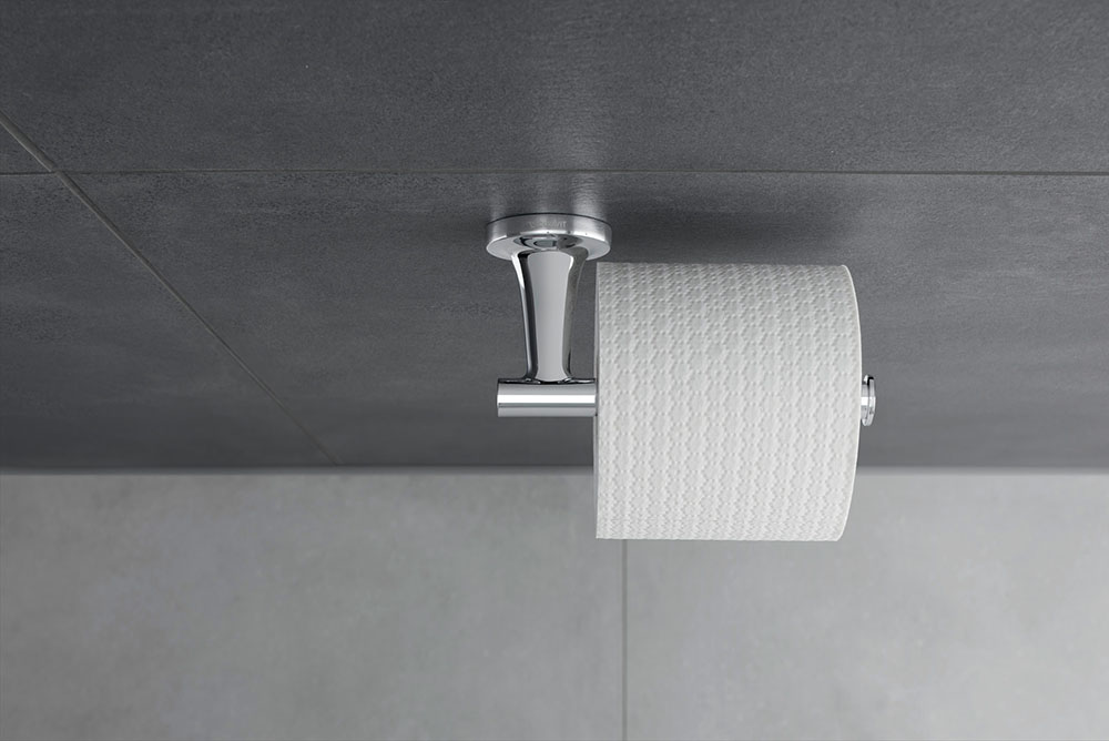 Rezerva hartie Duravit 0099391000, Starck T, tip instalare pe perete, numar orificii instalare 2, crom [2]