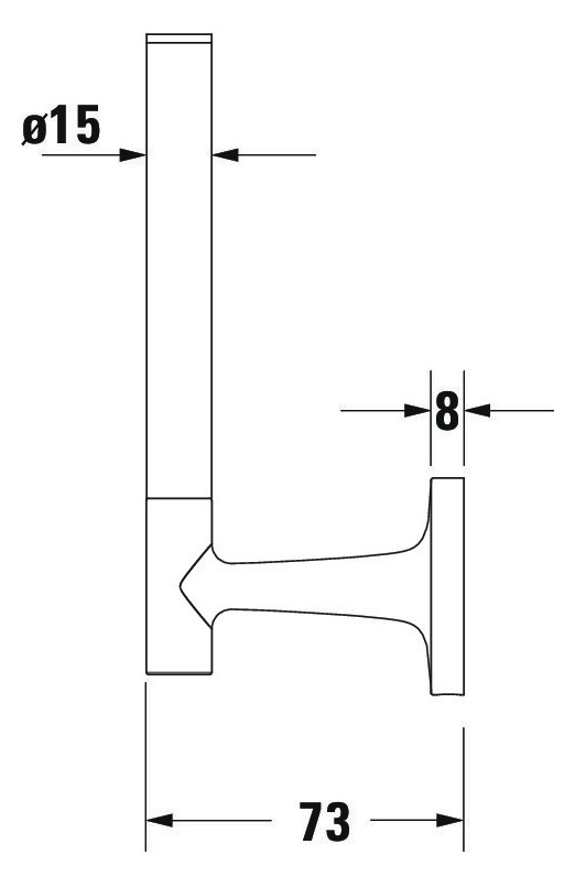 Rezerva hartie Duravit 0099391000, Starck T, tip instalare pe perete, numar orificii instalare 2, crom [4]