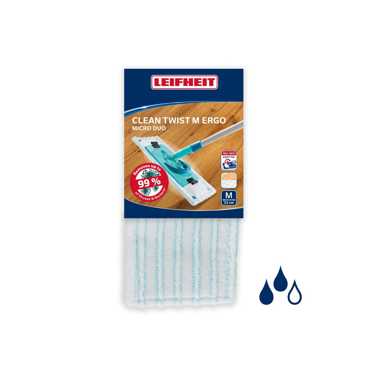 Rezerva mop Leifheit Clean Twist M, lavabila, 52123…