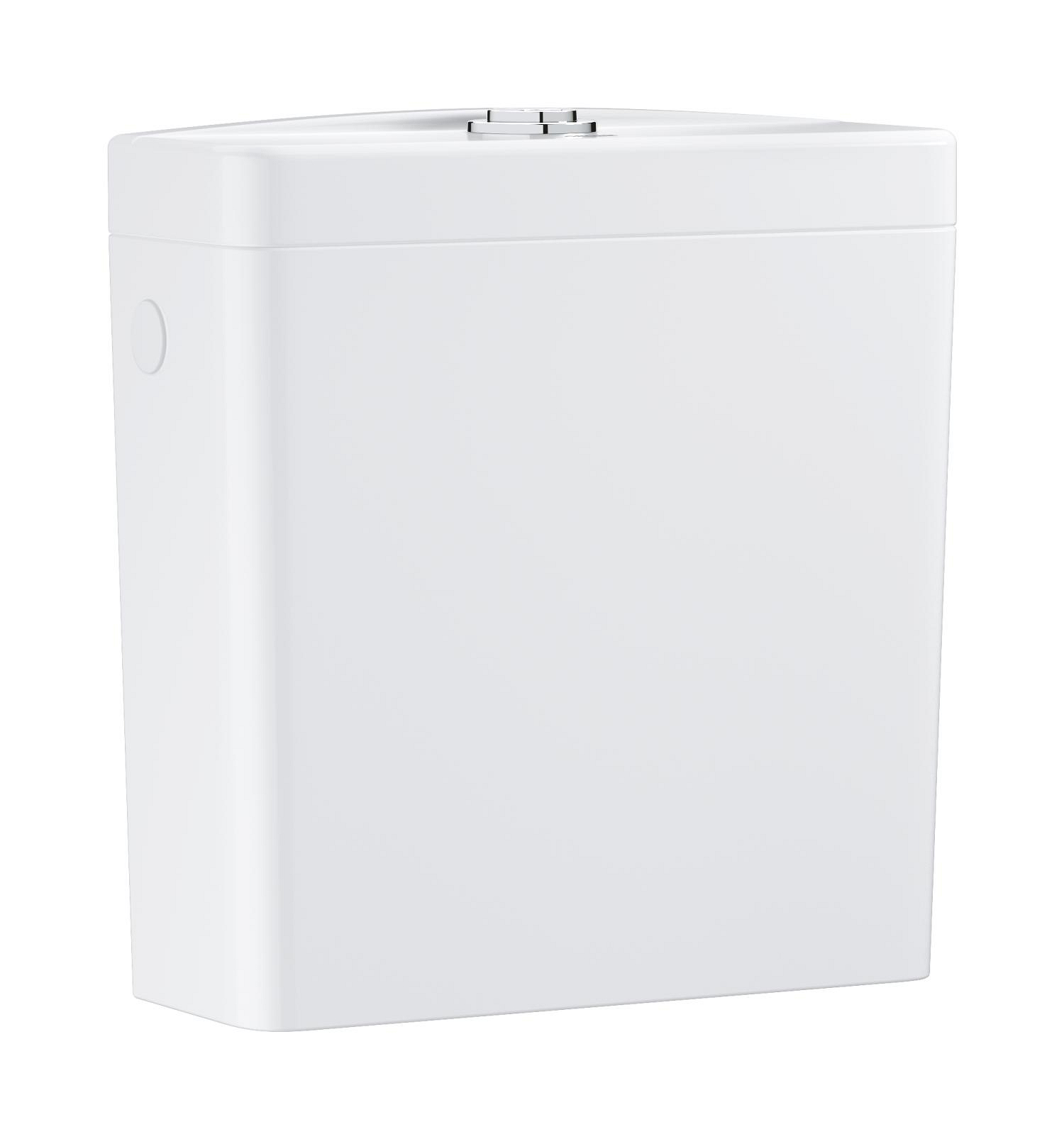 Rezervor WC Grohe 39911000, aplicat Bau Ceramic, montaj pe wc, zona alimentare lateral, dubla spalare, alb [1]