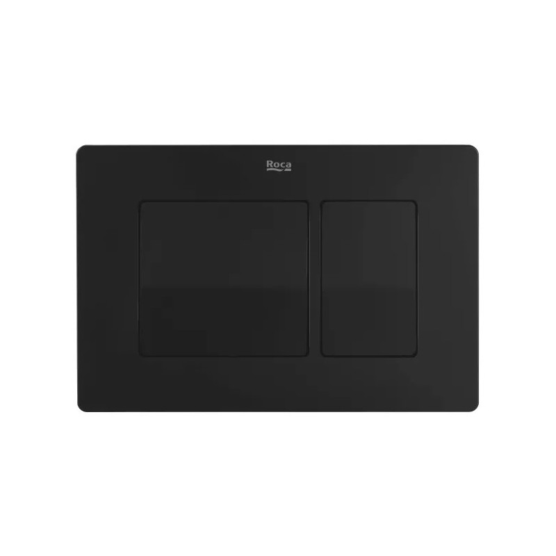 Rezervor WC Roca A89P40T010, 1150 mm, 350 mm, 110, 90 mm, 180, 230 mm, 2 moduri spalare, clapeta neagru mat
